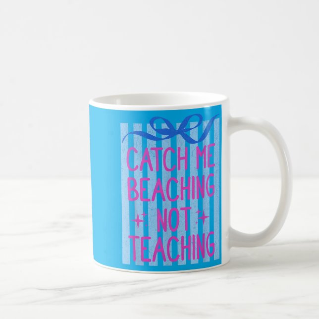 Fånga strandning Inte undervisa lärare sommaren Kaffemugg (Höger)