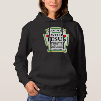 Fånga upp Jesus Ketchup Hoodie Funny Christian T Shirt
