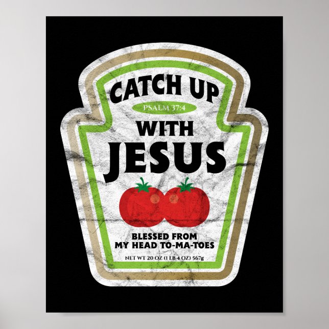 Fånga upp med Jesus Gud Faith Poster (Framsidan)