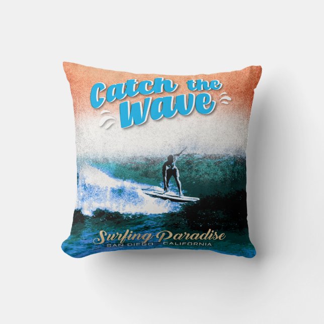Fånga vågen - Surfing Paradise Kudde (Framsida)