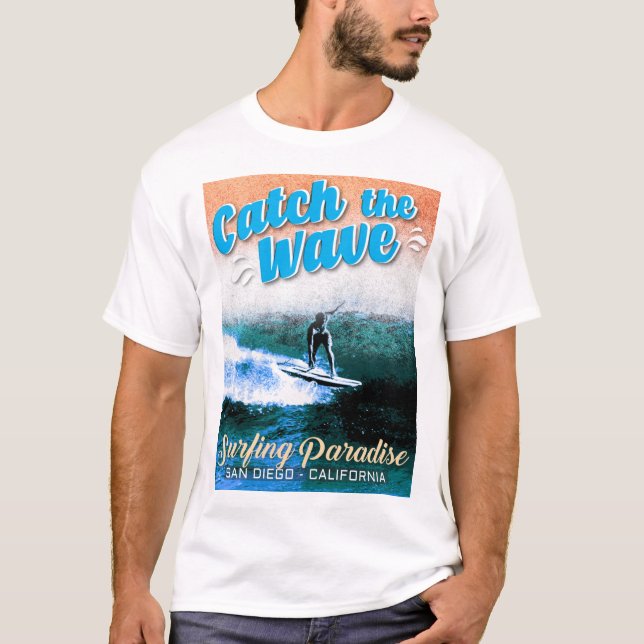 Fånga vågen - Surfing Paradise T Shirt (Framsida)