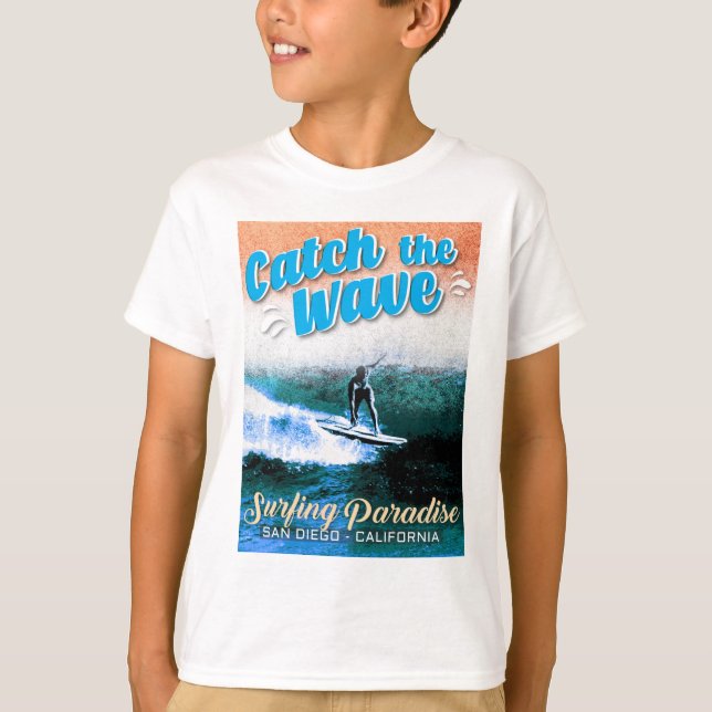 Fånga vågen - Surfing Paradise T Shirt (Framsida)