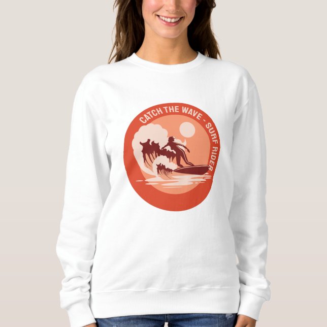 Fånga vågen t shirt (Framsida)
