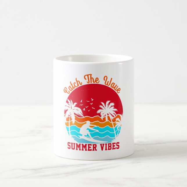 Fånga vågens sommarstämning kaffemugg (Center)