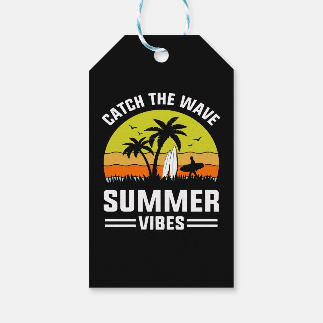 Fånga vågens sommarstämning presentetikett (Baksidan)
