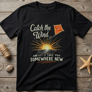 Fånga Vinden - Inspirerande Soaring Drakar T Shirt