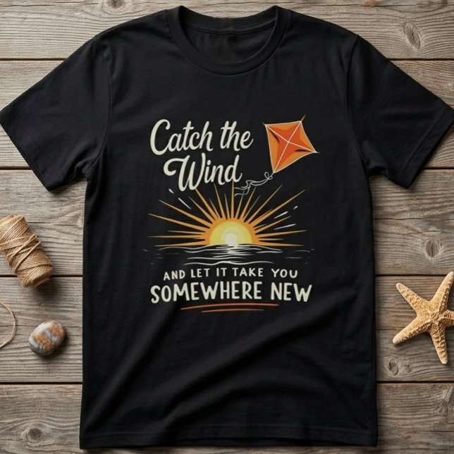 Fånga Vinden - Inspirerande Soaring Drakar T Shirt (Skapare uppladdad)