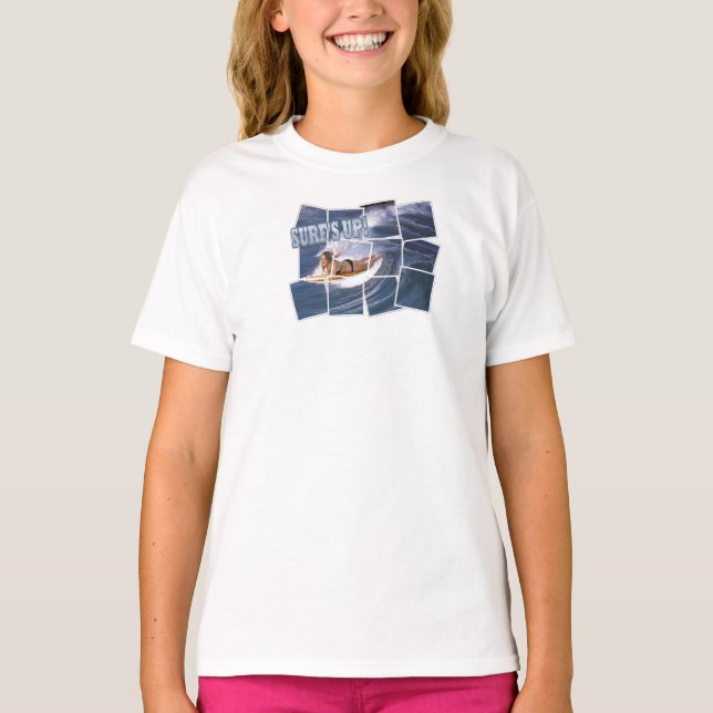 Fånga vinka!  Surfa upp! Tee Shirt (Framsida)