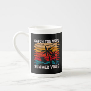 Fånga Wave Summer Vibes Benporslin Mugg