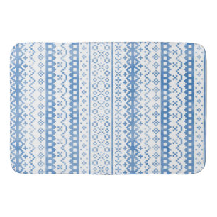 Fängad Fair Isle Knitwear Watercolor Mysigt Cabinc Badrumsmatta