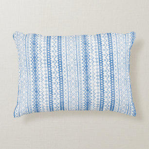 Fängad Fair Isle Knitwear Watercolor Mysigt Cabinc Prydnadskudde