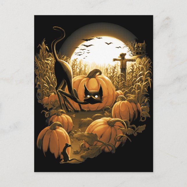 Fångad i en spöklik lapp vykort (Framsida)