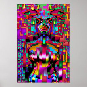Fångad i ett teleportal-glitch - Ken Gage Art Poster