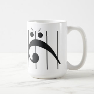 Fångad ilsken basklav kaffemugg
