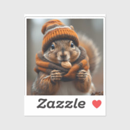 Fångad medan den snackar igen - Squirrel Ai-bild Klistermärken