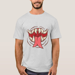 Fangad monster mun t shirt