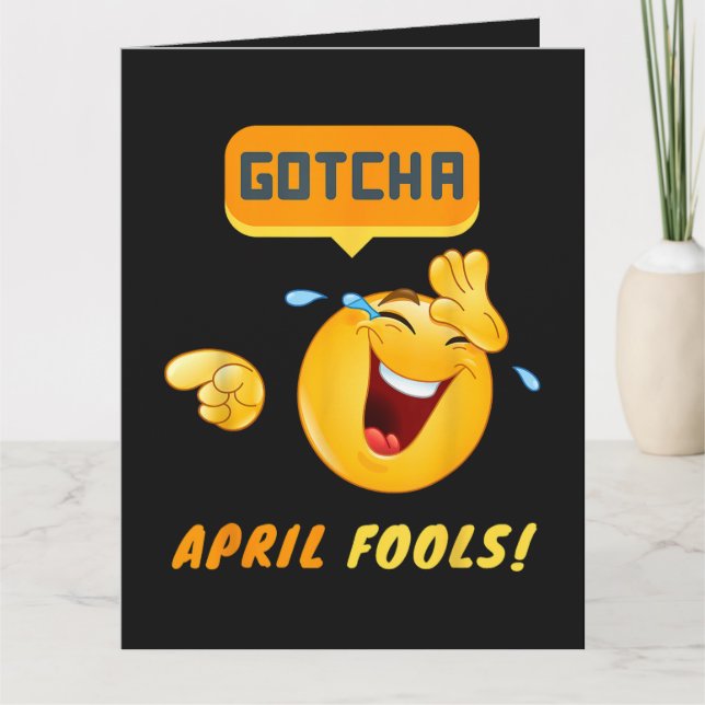 FÅNGAD - Rolig aprilsnarr Kort (Framsida)
