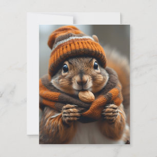 Fångad snackande igen - Squirrel Ai-bild Vykort