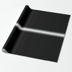 Fängad vit Rand på svart presentfigursättning Presentpapper