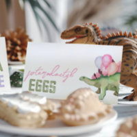 Fängade Tält-kort för dinosauer Food