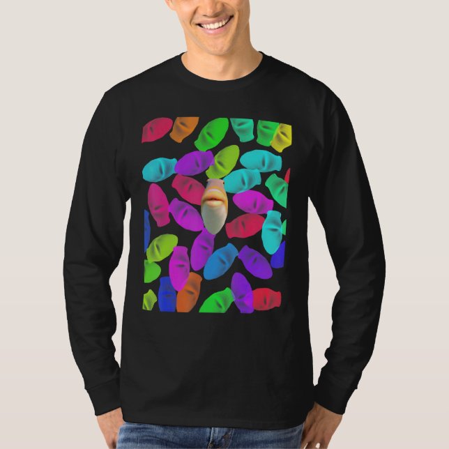 Fängande fisk - Fäst ditt första minne T Shirt (Framsida)