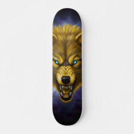 Fångande gul varg Skateboard
