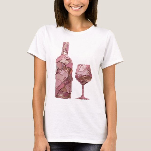 Fångande guld ABSTRAKT KONST Design T Shirt (Framsida)