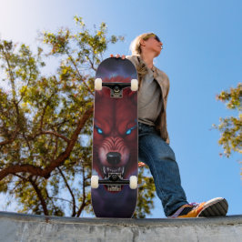 Fångande röd varg Skateboard