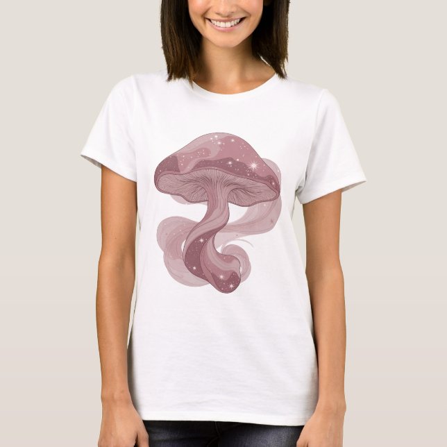 Fångande silver- MUSHROOM OF THE GALAXY T Shirt (Framsida)