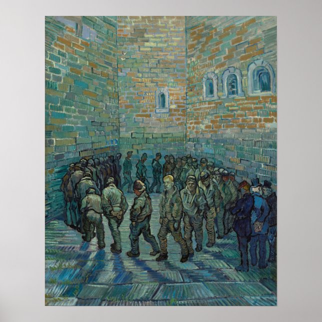 Fångar 1890 av Vincent van Gogh Poster (Framsidan)
