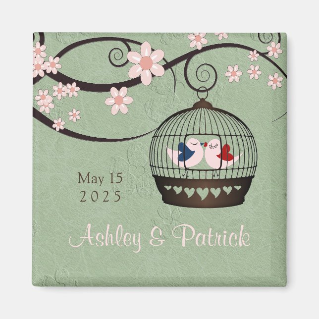 Fångar i Kärlek Bröllop Magnet (Framsidan)