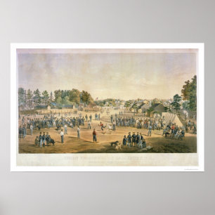 Fångare Baseball Civil Krig 1863 Poster