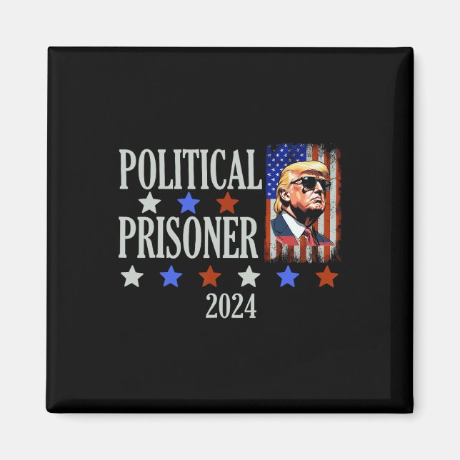 Fångars Trump 2024 Magnet (Framsidan)