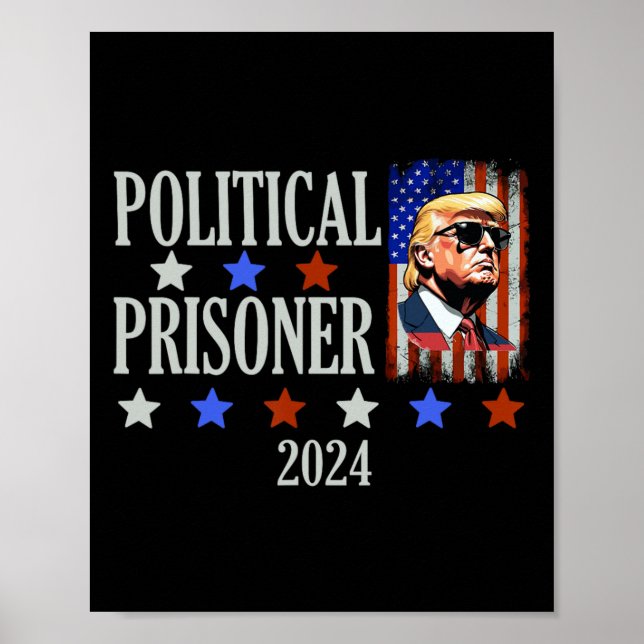 Fångars Trump 2024 Poster (Framsidan)