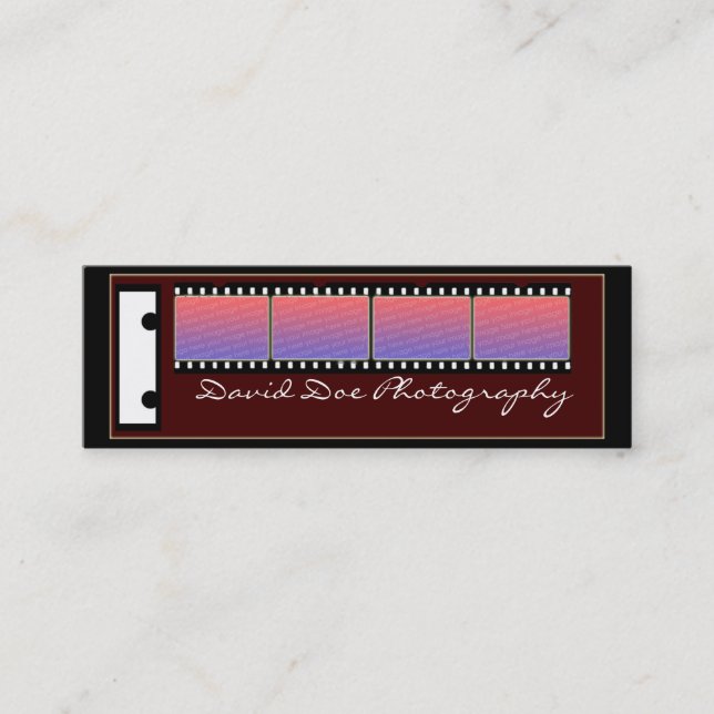 fångat avbilda mini visitkort (Framsida)