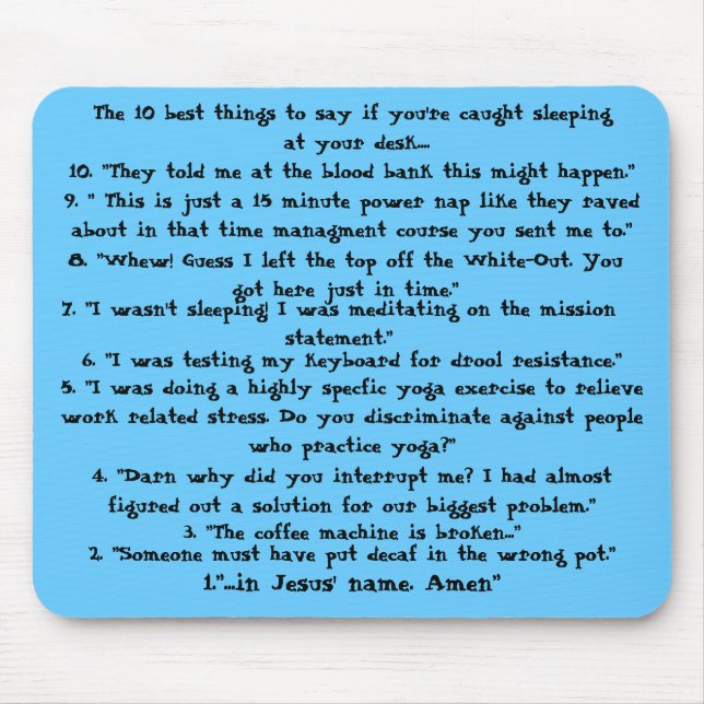 Fångat sova Mousepad Musmatta (Framsidan)