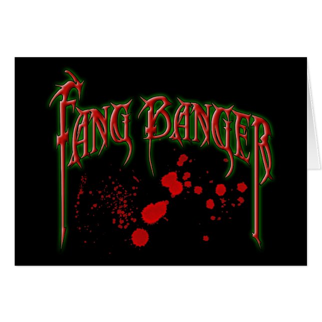 Fangbanger Hälsningskort (Framsidan Horizontal)
