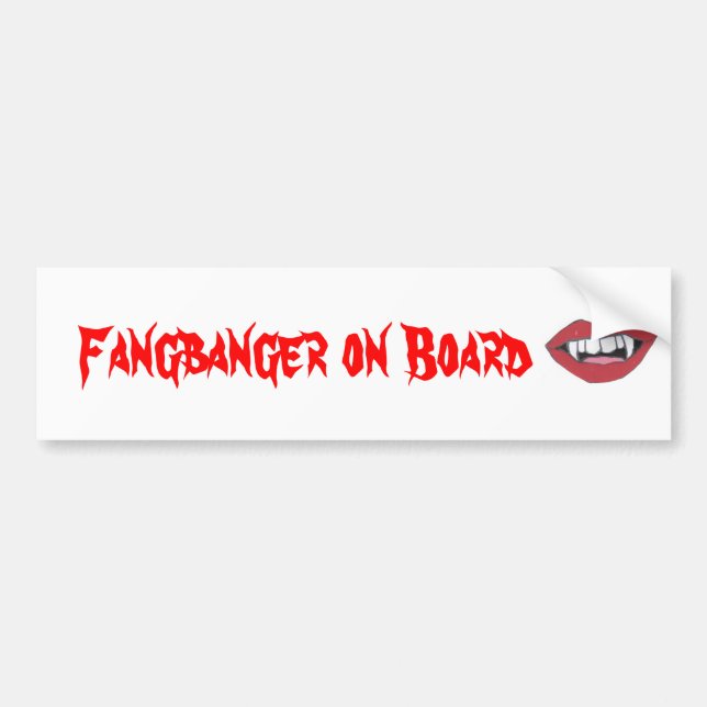 Fangbanger ombord bildekal (Framsidan)