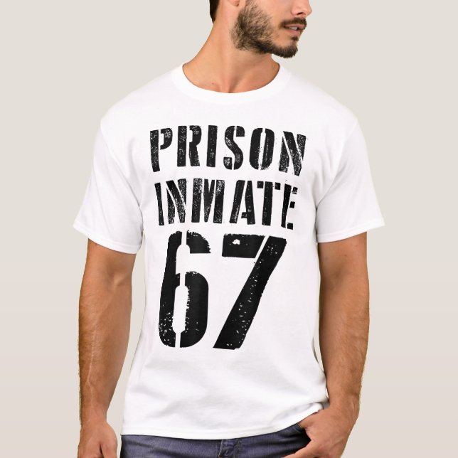 Fånge 67 Halloween Meme Kostym Fängelse Fånge T Shirt (Framsida)