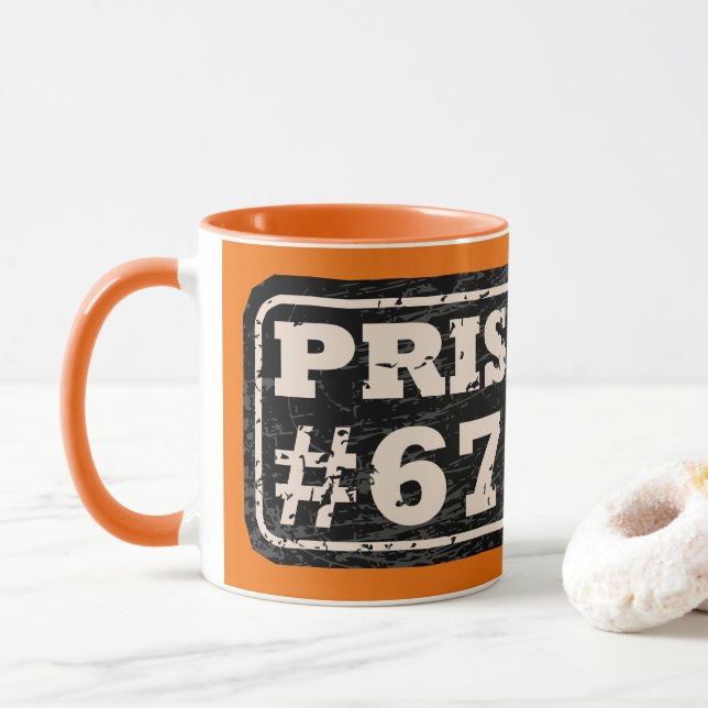Fånge 67 Meme Mugg (Med munk)