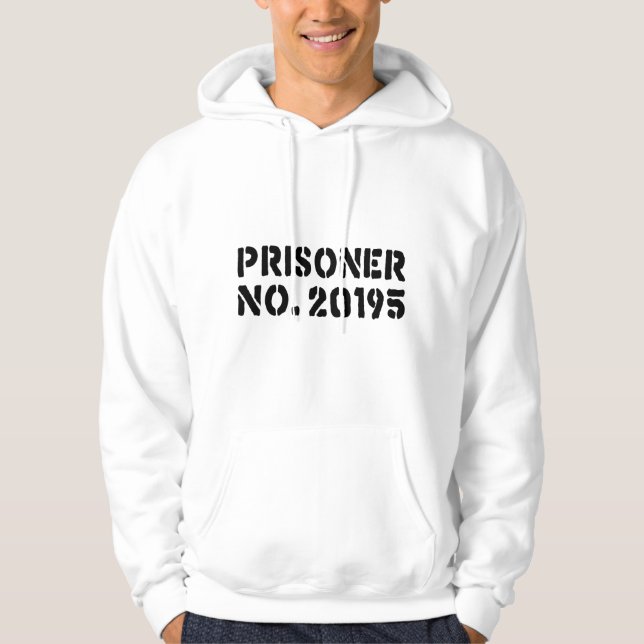 Fånge nr 20195 hoodie (Framsida)