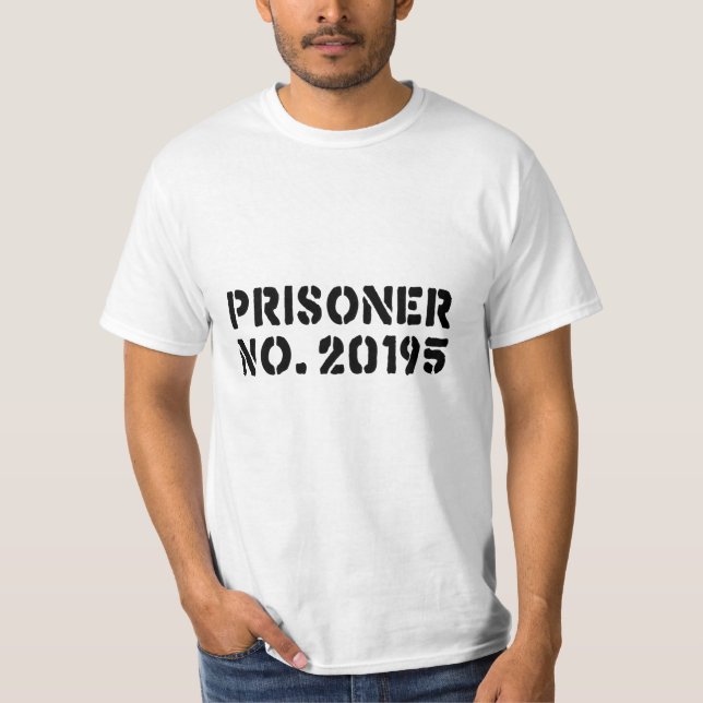 Fånge nr 20195 t shirt (Framsida)