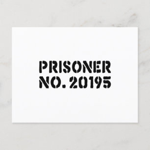 Fånge nr 20195 vykort
