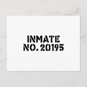 fånge nr 20195 vykort