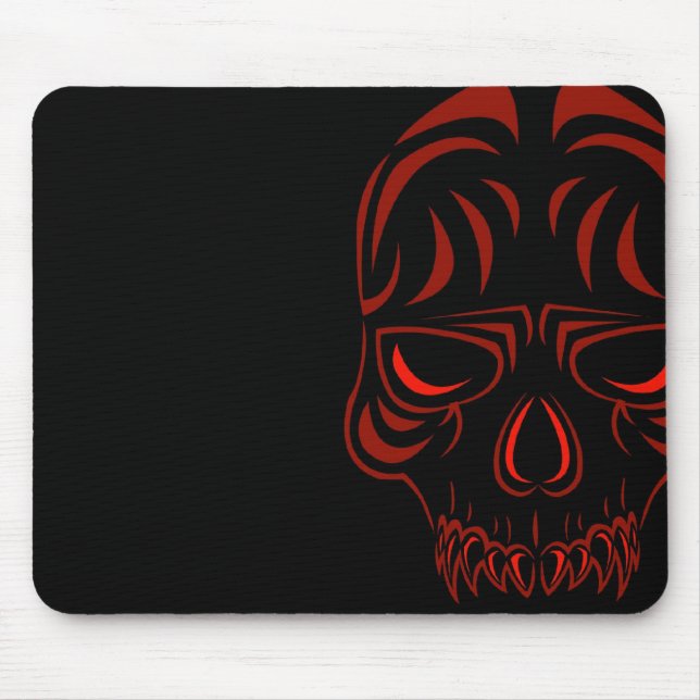 Fanged skalle Mousepad Musmatta (Framsidan)