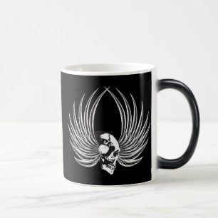 Fanged Skull med Vingar Magisk Mugg