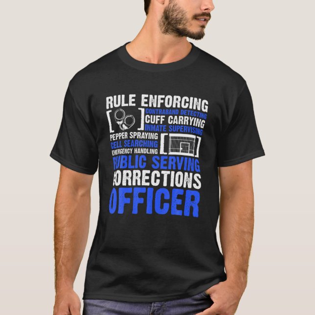 Fängelrättare kriminalvårdsmyndighet t shirt (Framsida)