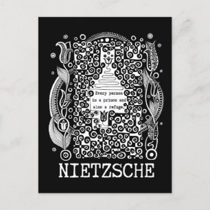 Fängelse och tillflykt citat av Nietzsche Vykort