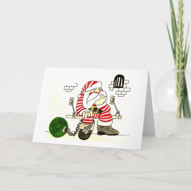 FÄNGELSE SANTA HELGKORT (Framsida)