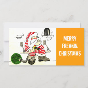 FÄNGELSE SANTA JULKORT